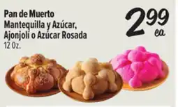 El Super Pan de Muerto Mantequilla y Azúcar, Ajonjolí o Azúcar Rosada offer