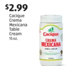 Aldi Cacique Crema Mexicana Table Cream offer
