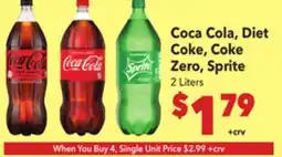 Vallarta Supermarkets Coca Cola, Diet Coke, Coke Zero, Sprite offer