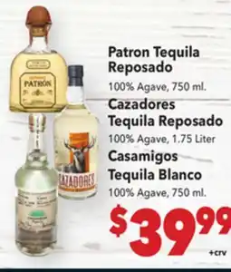 Vallarta Supermarkets Patron Tequila Reposado offer