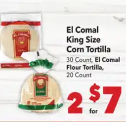 Vallarta Supermarkets El Comal King Size Corn Tortilla offer