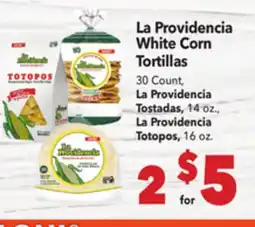 Vallarta Supermarkets La Providencia White Corn Tortillas offer