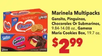 Vallarta Supermarkets Marinela Multipacks offer