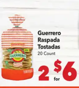 Vallarta Supermarkets Guerrero Raspada Tostadas offer