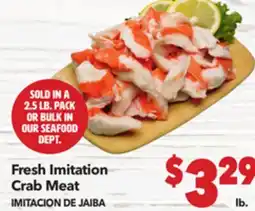 Vallarta Supermarkets Fresh Imitation Crab Meat / IMITACION DE JAIBA offer