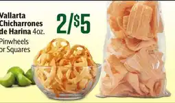 Vallarta Supermarkets Pinwheels or Squares / Vallarta Chicharrones de Harina offer