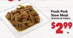 Vallarta Supermarkets Fresh Pork Stew Meat / TROCITOS DE PUERCO offer