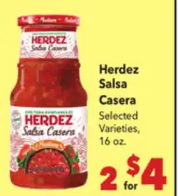 Vallarta Supermarkets Herdez Salsa Casera offer