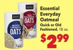 Vallarta Supermarkets Essential Everyday Oatmeal offer