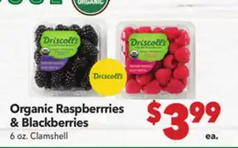 Vallarta Supermarkets Driscolls Organic Raspberrries & Blackberries offer