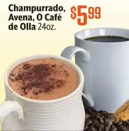 Vallarta Supermarkets Champurrado, Avena O Café de Olla offer