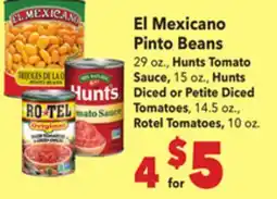 Vallarta Supermarkets El Mexicano Pinto Beans offer