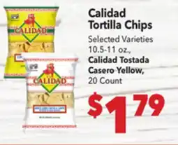 Vallarta Supermarkets Calidad Tortilla Chips offer