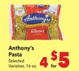 Vallarta Supermarkets Anthony's Pasta offer