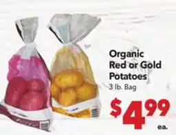 Vallarta Supermarkets Organic Red or Gold Potatoes offer