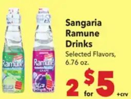 Vallarta Supermarkets Sangaria Ramune Drinks offer