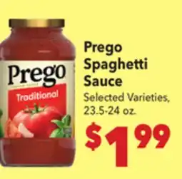 Vallarta Supermarkets Prego Spaghetti Sauce offer