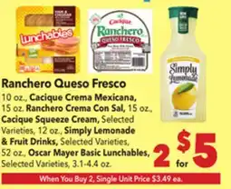 Vallarta Supermarkets Ranchero Queso Fresco offer