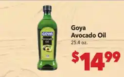 Vallarta Supermarkets Goya Avocado Oil offer