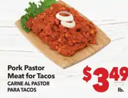 Vallarta Supermarkets Pork Pastor Meat for Tacos / CARNE AL PASTOR PARA TACOS offer