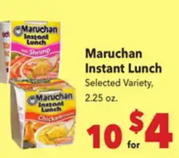 Vallarta Supermarkets Maruchan Instant Lunch offer