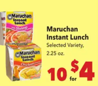 Vallarta Supermarkets Maruchan Instant Lunch offer