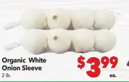 Vallarta Supermarkets Organic White Onion Sleeve offer
