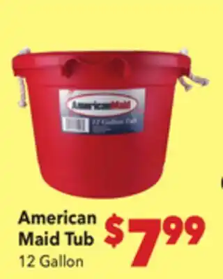 Vallarta Supermarkets American Maid Tub offer