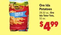 Vallarta Supermarkets Ore Ida Potatoes offer