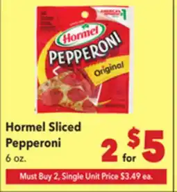 Vallarta Supermarkets Hormel Sliced Pepperoni offer