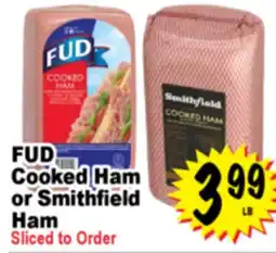 Superior Grocers FUD Cooked Ham or Smithfield Ham offer