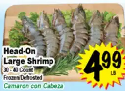Superior Grocers Head-On Large Shrimp offer