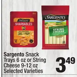 Super King Markets Sargento Snack Trays 6 oz or String Cheese offer