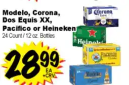 Superior Grocers Modelo, Corona, Dos Equis XX, Pacifico or Heineken offer
