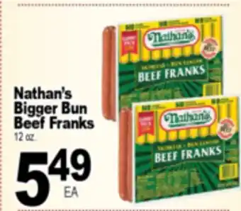 Superior Grocers Nathan's Bigger Bun Beef Franks offer