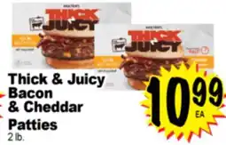Superior Grocers Thick & Juicy Bacon & Cheddar Patties offer