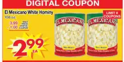 Superior Grocers El Mexicano White Hominy offer