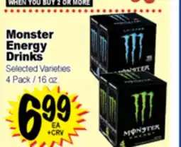 Superior Grocers Monster Energy Drinks offer