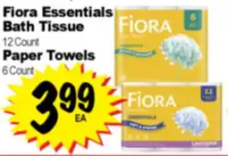 Superior Grocers Fiora Essentials Bath Tissue 12 Count Paper Towels 6 Count offer