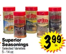 Superior Grocers Superior Seasonings offer