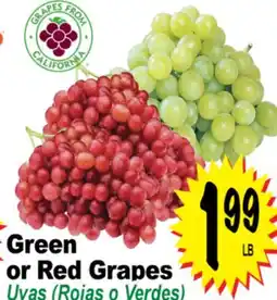 Superior Grocers Green or Red Grapes offer