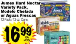 Superior Grocers Jumex Hard Nectar Variety Pack, Modelo Chelada or Aguas Frescas offer