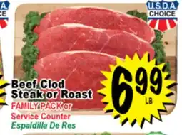 Superior Grocers Beef Clod Steak or Roast offer