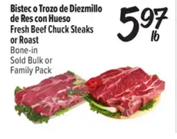 El Super Fresh Fresh Beef Chuck Steaks or Roast offer