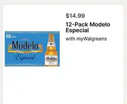 Walgreens 12-Pack Modelo Especial offer