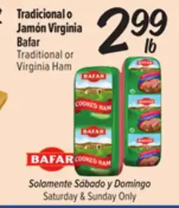 El Super Fresh Bafar Traditional or Virginia Ham offer