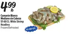 El Super Fresh 51-60 Ct. White Shrimp Headless offer