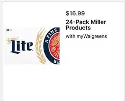 Walgreens 24-Pack Miller Products offer