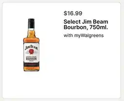 Walgreens Select Jim Beam Bourbon, 750ml offer