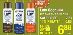 Menards Low Odor Spray Paint offer